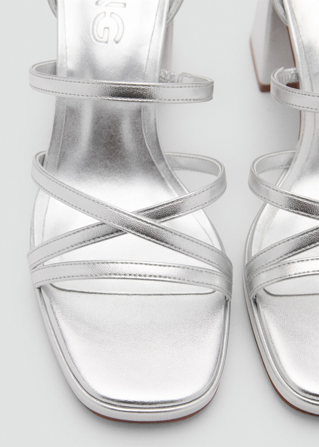 Strappy heeled sandals - Silver