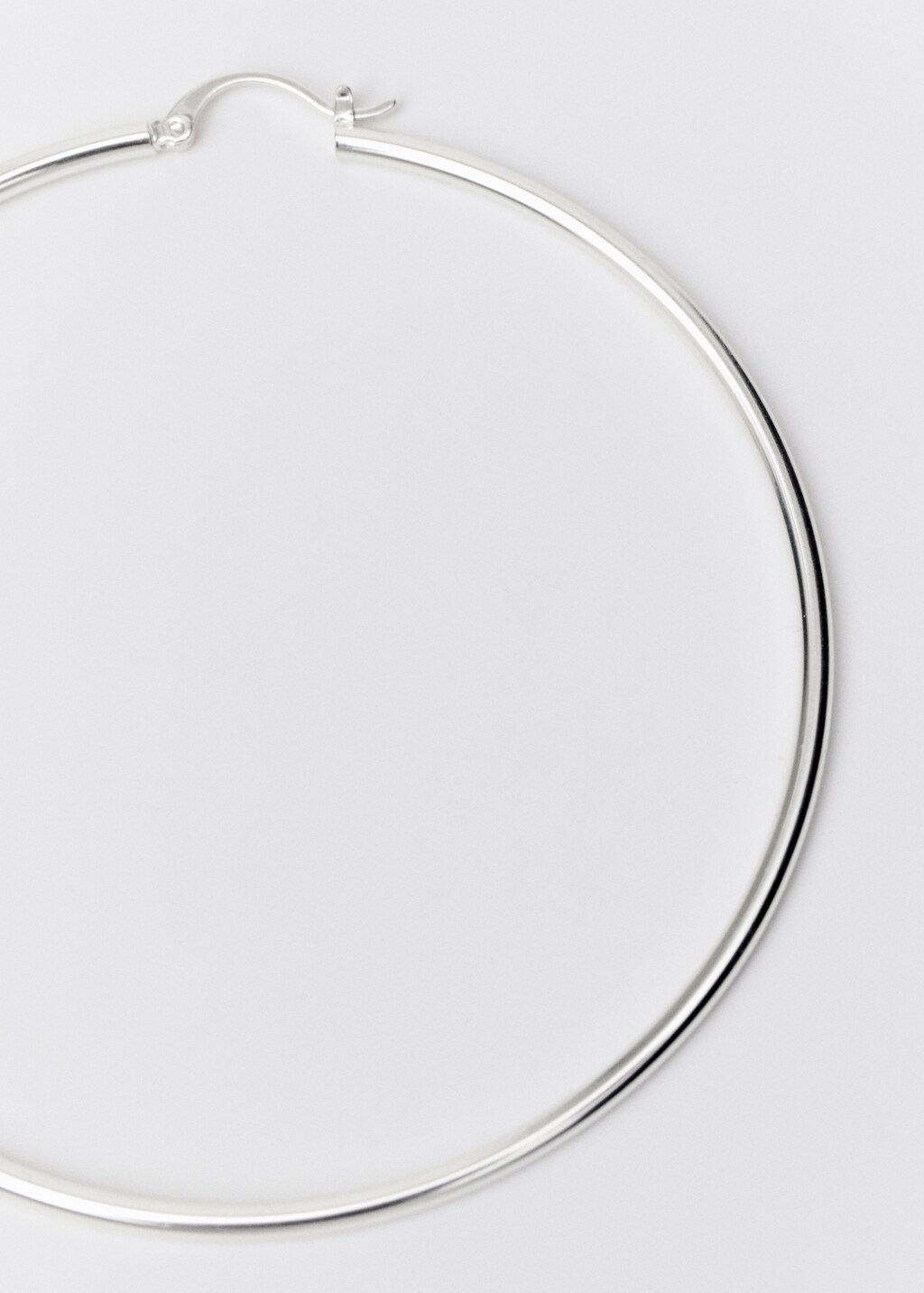 Thin hoop earrings - Silver