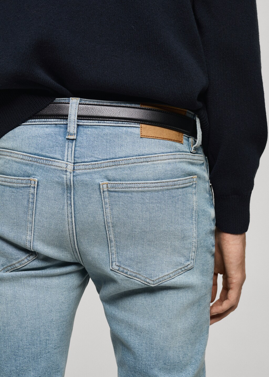 Slim fit black Jan jeans - Black denim