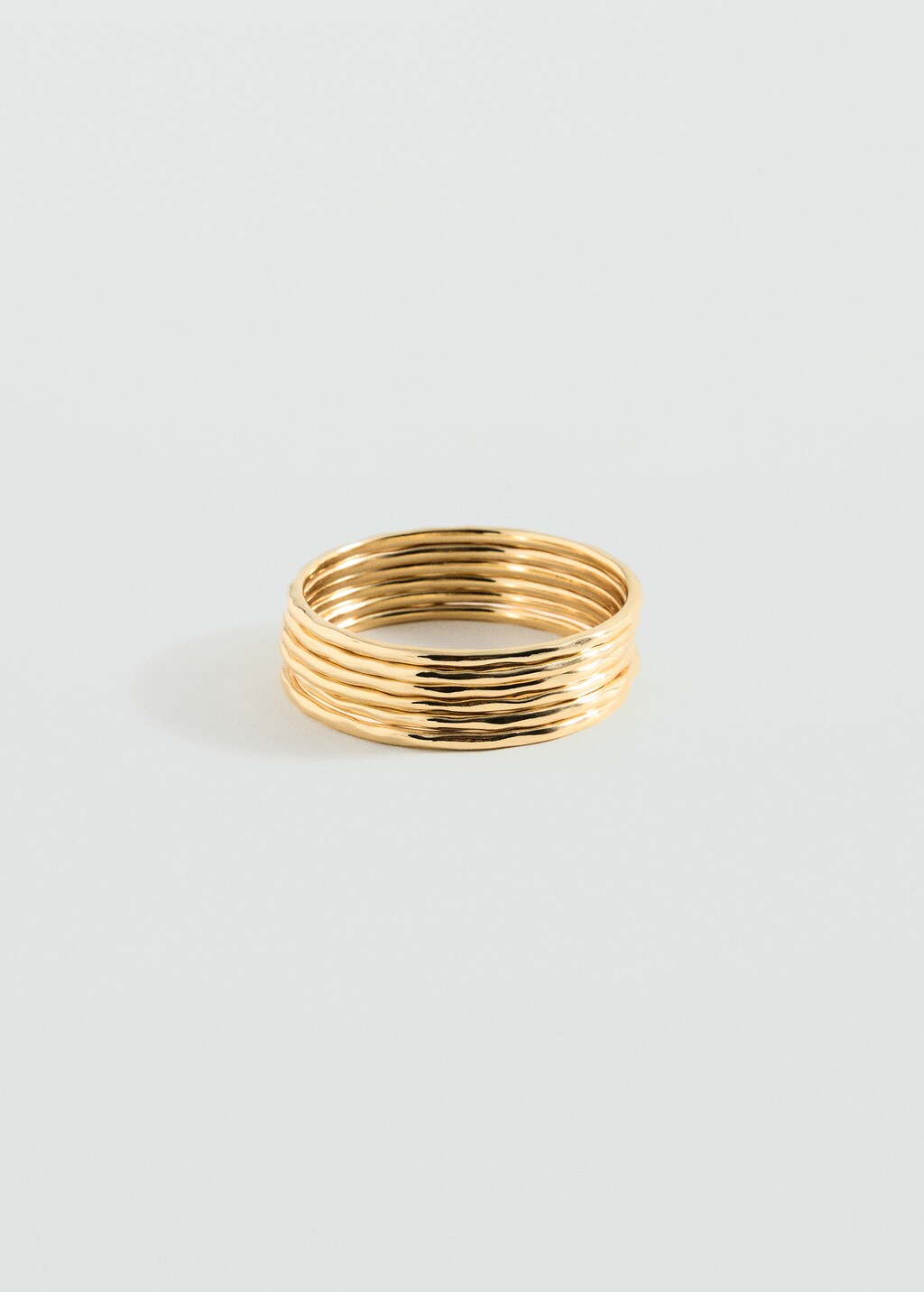 Rigid bracelets set - Gold