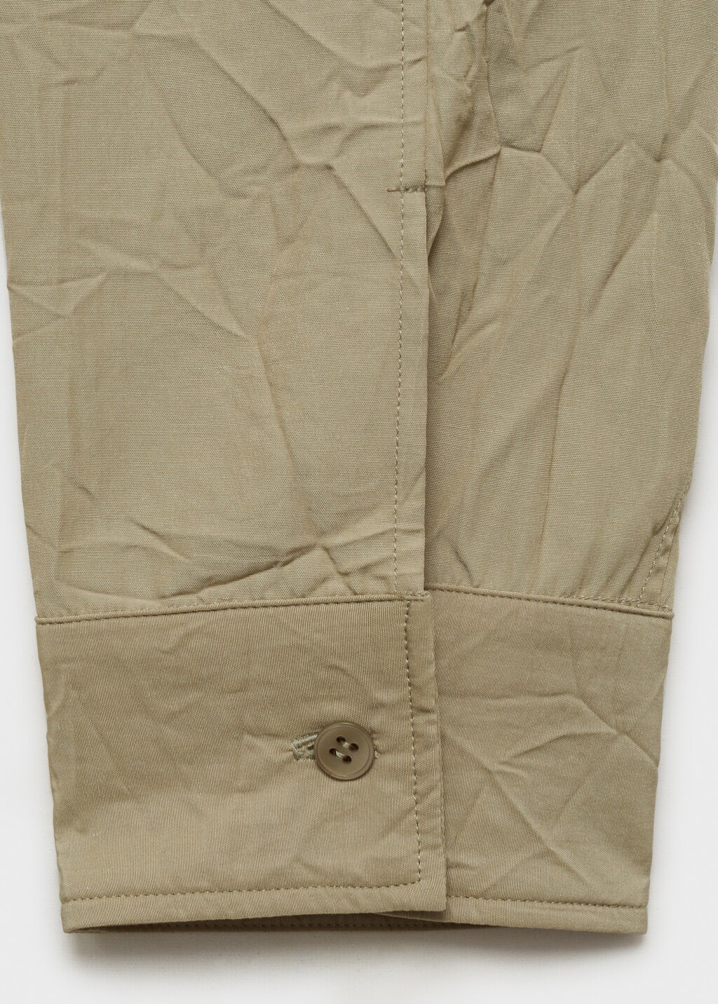 Crew-neck shirt with creased effect - Pastel Green