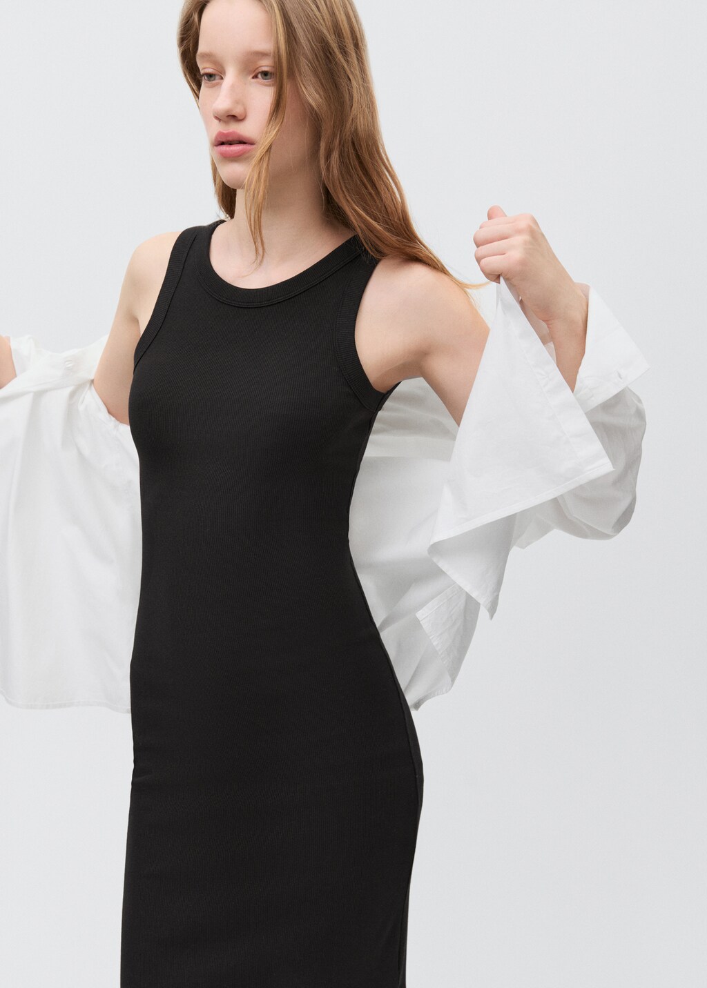 Cut-out back dress - Blue