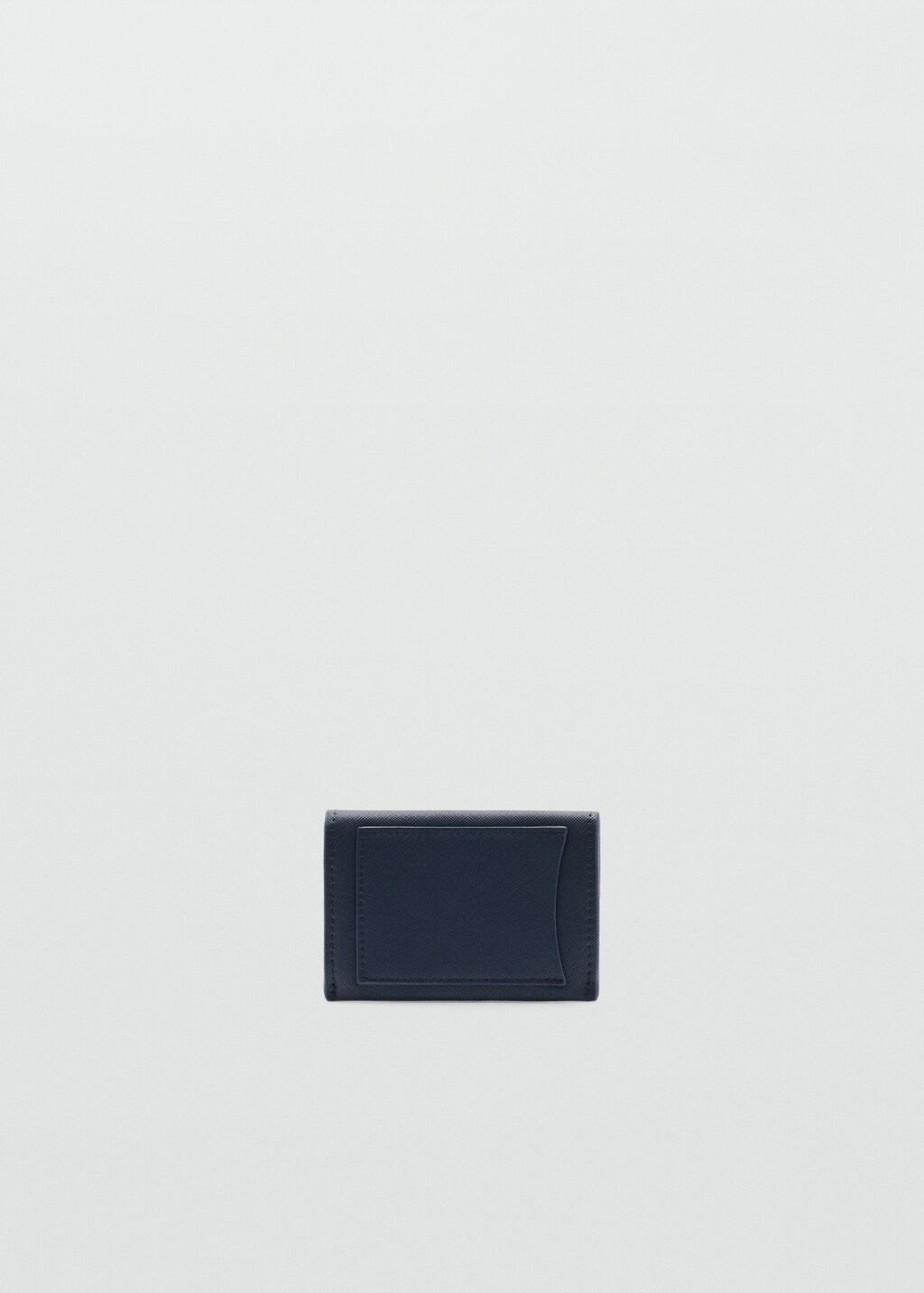 Saffiano-effect cardholder - Black