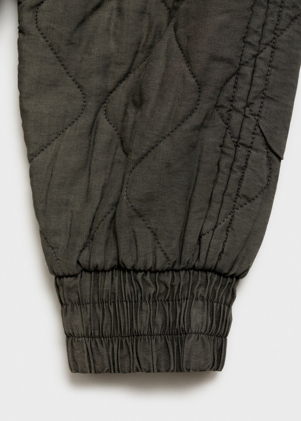 Quilted bomber jacket - Pastel Yellow