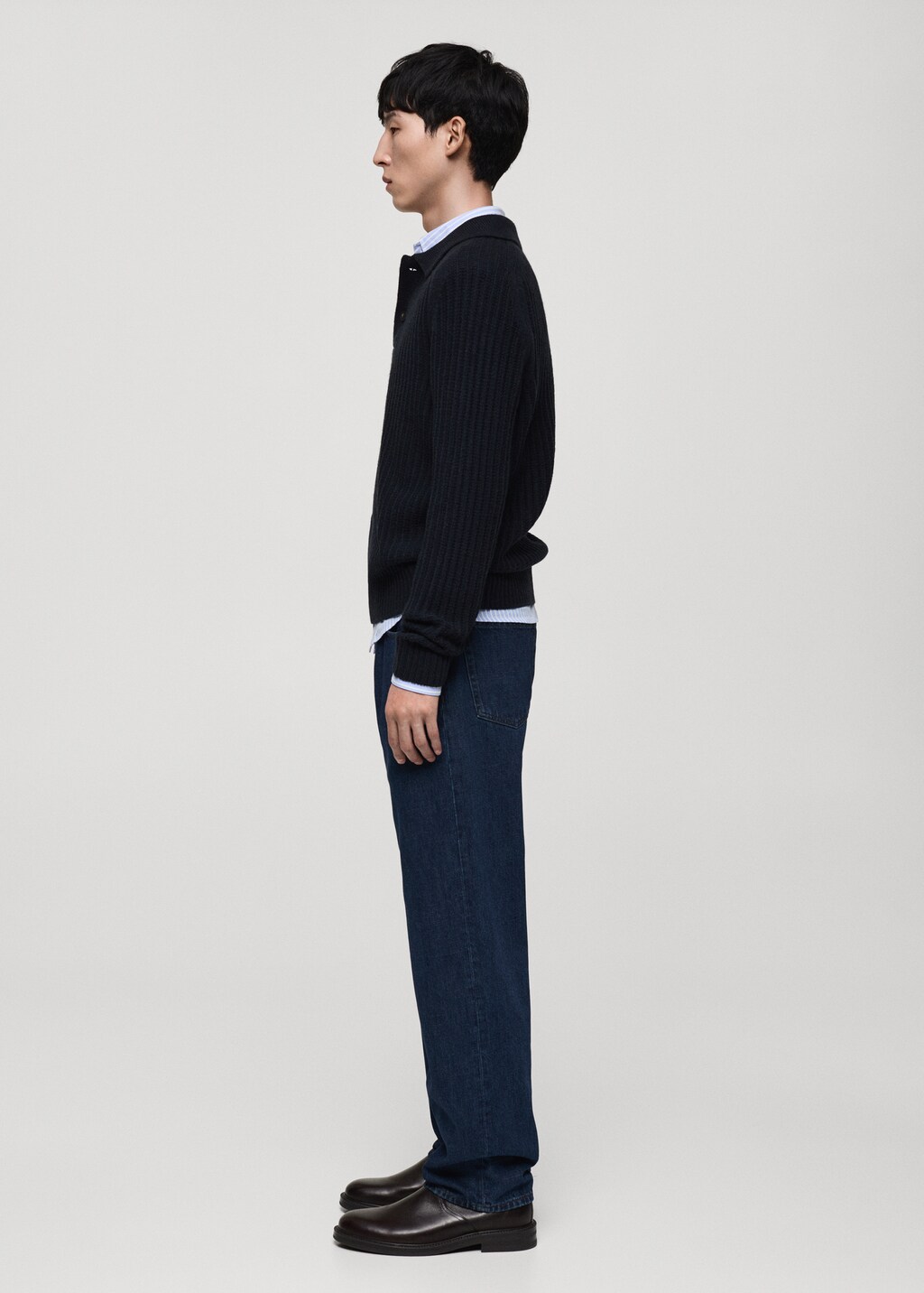 Moby straight-fit black jeans - Black denim