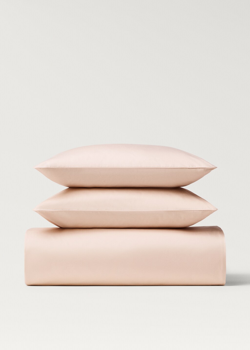 600-thread count satin cotton duvet cover, 150/160 cm - Light/Pastel Grey