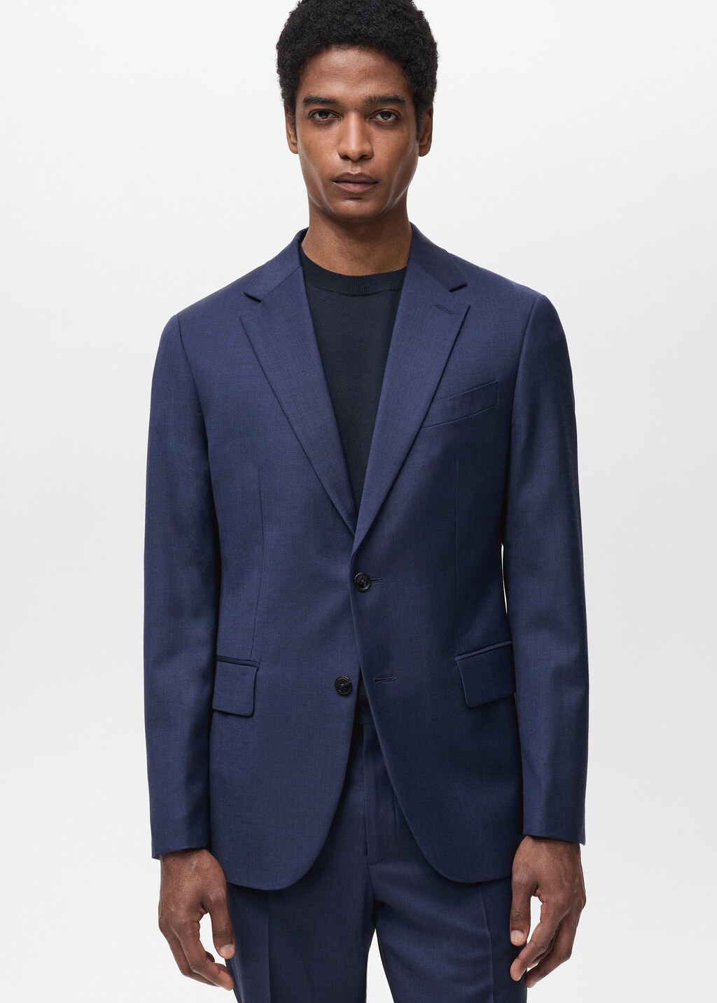 Turin 100% wool suit jacket - Dark Navy