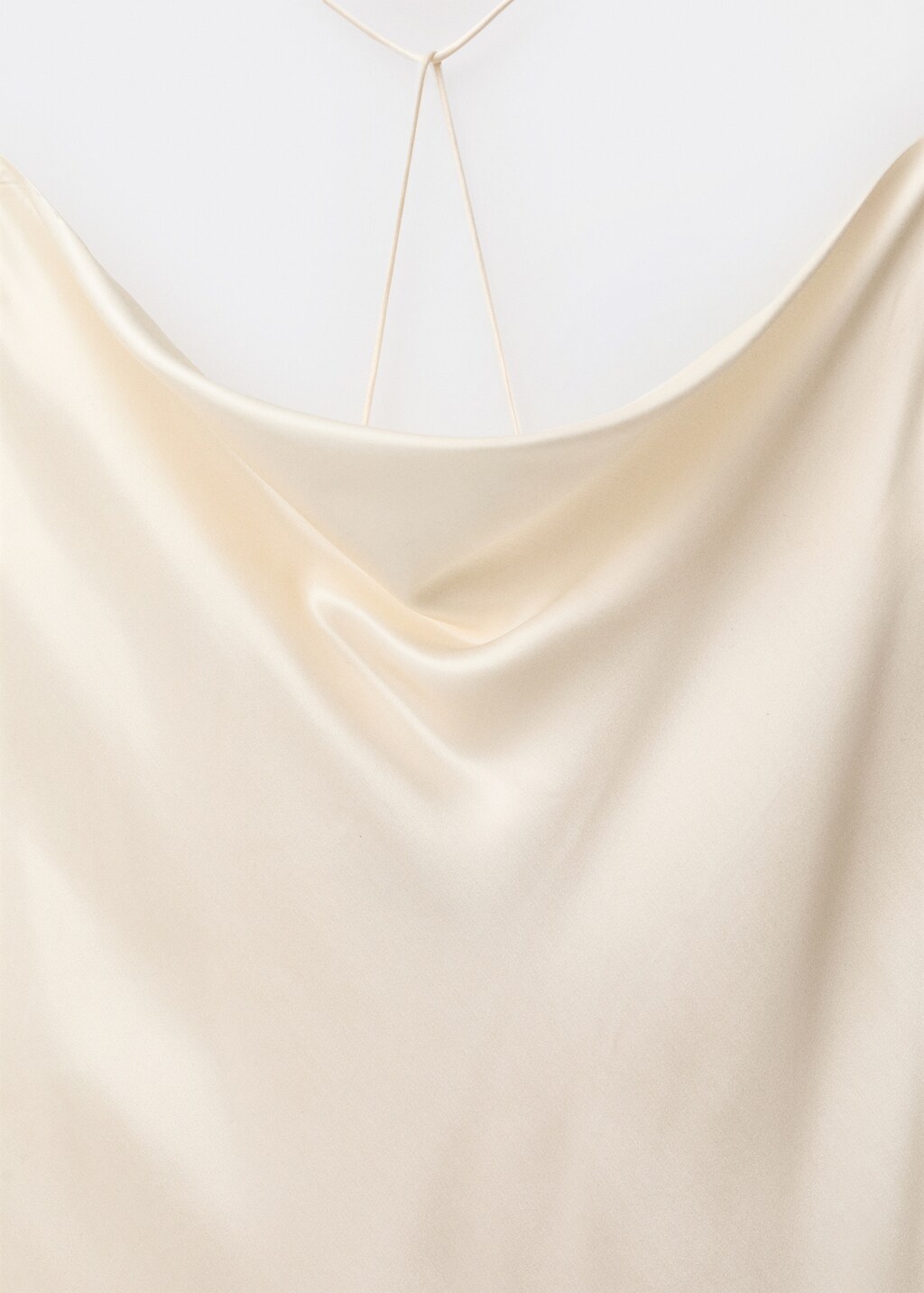 Silk dress with draped neckline - Charcoal