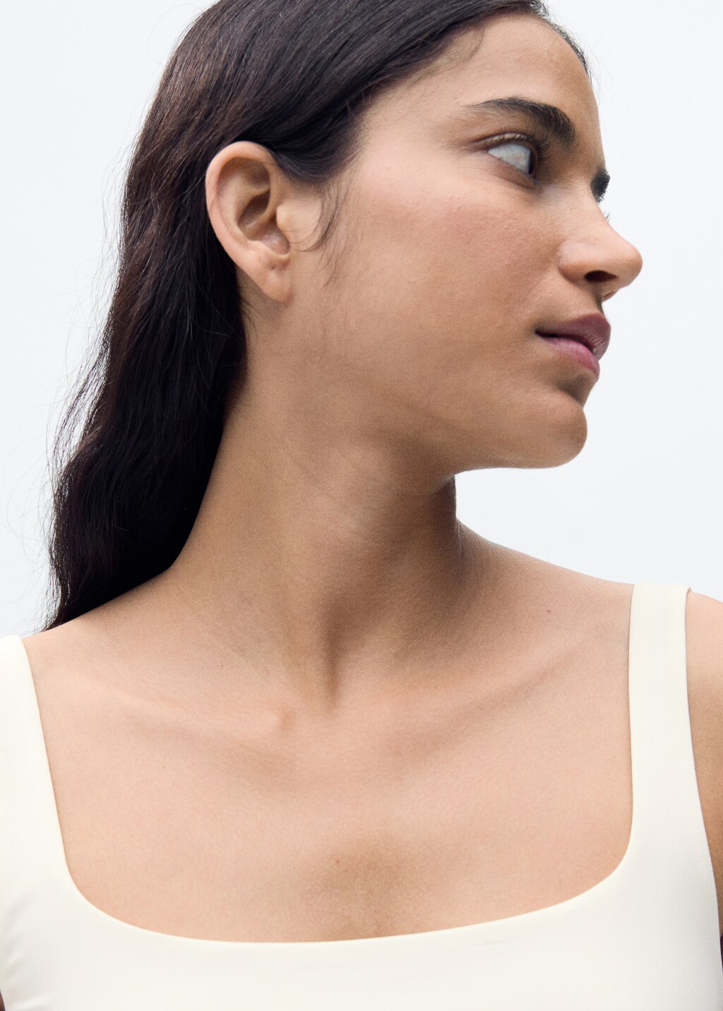 Sleeveless fitted bodysuit - Black