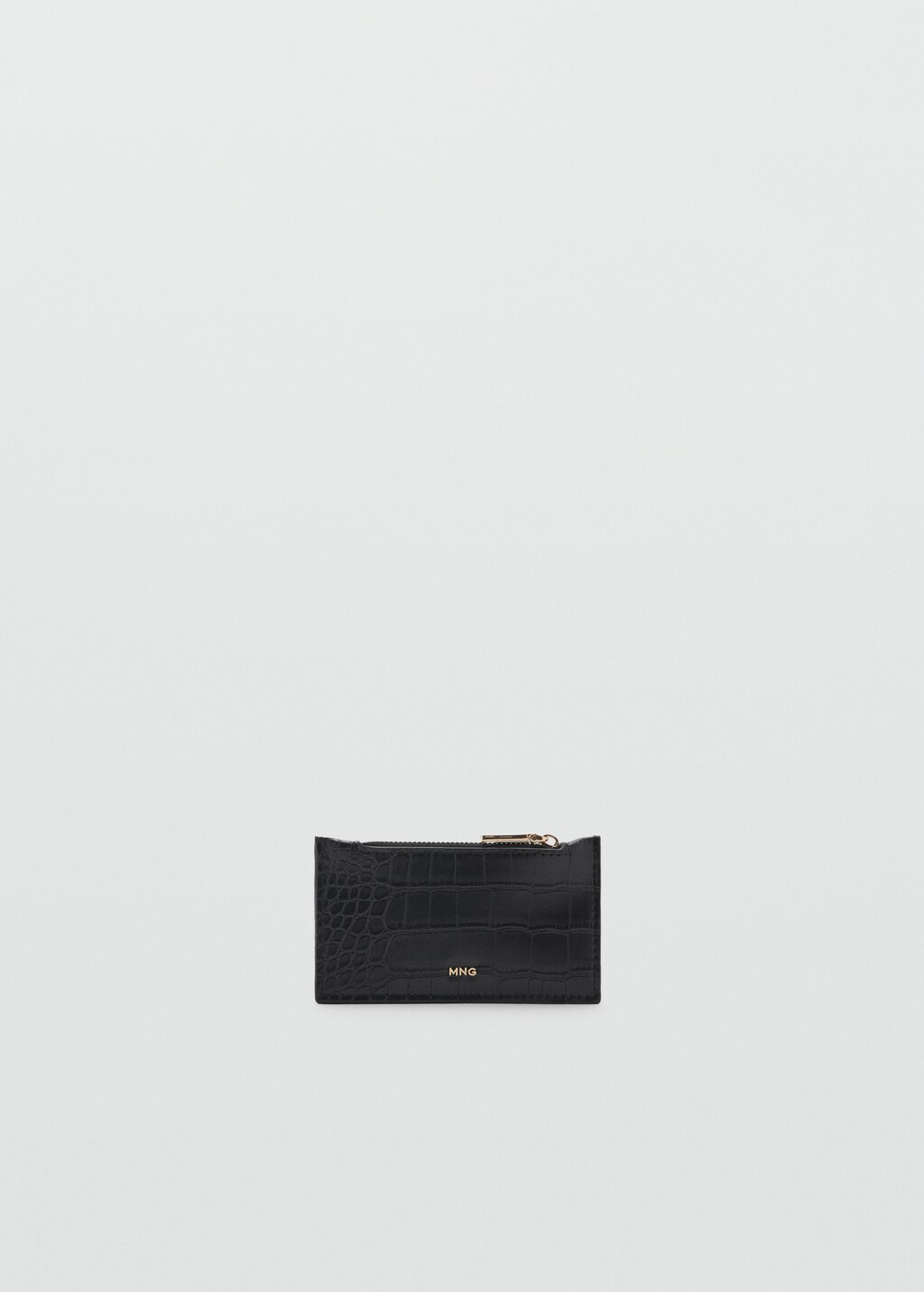 Coco leather effect card holder - Black