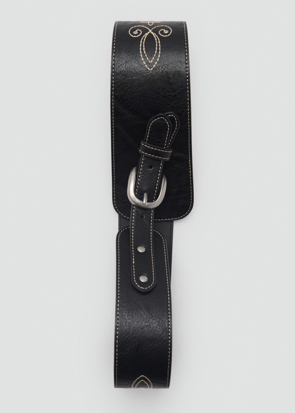 Buckle sash belt - Black