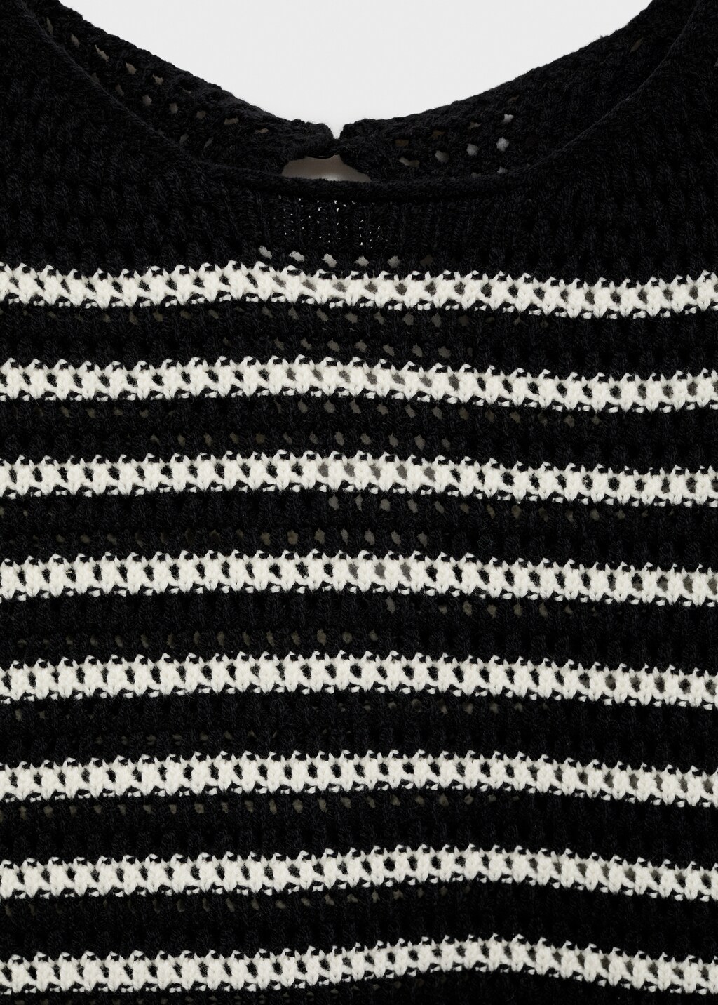 Striped knit top - Off White