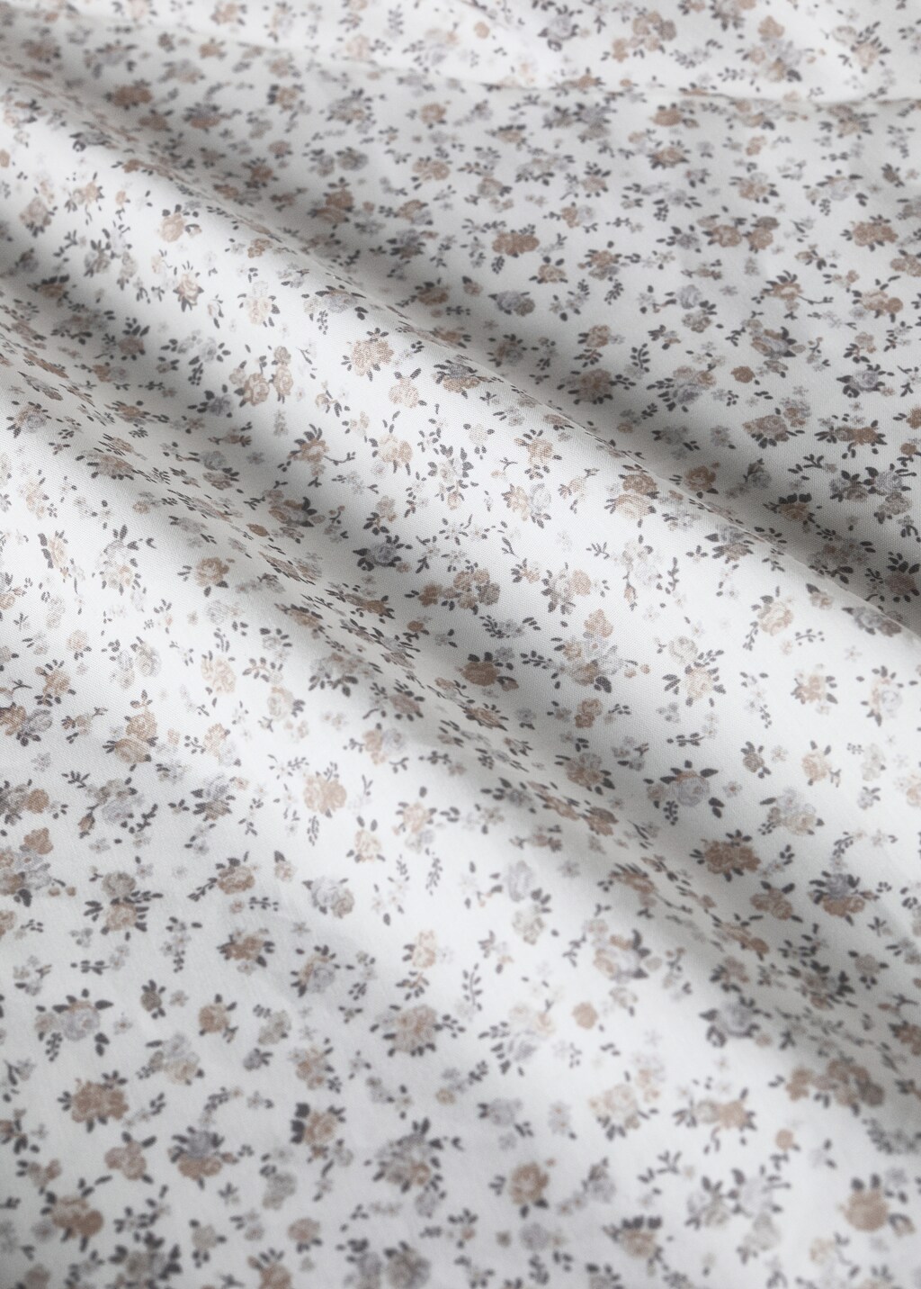 Children's cotton percale printed fitted bed sheet bed 90 cm - Grey