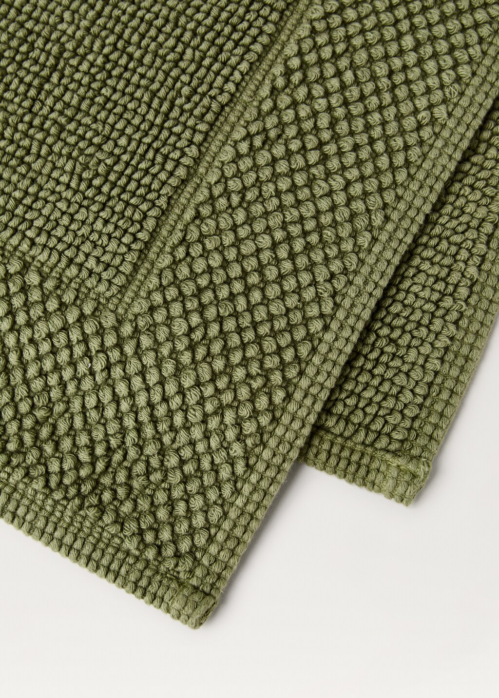 Bath mat with frame design - Beige