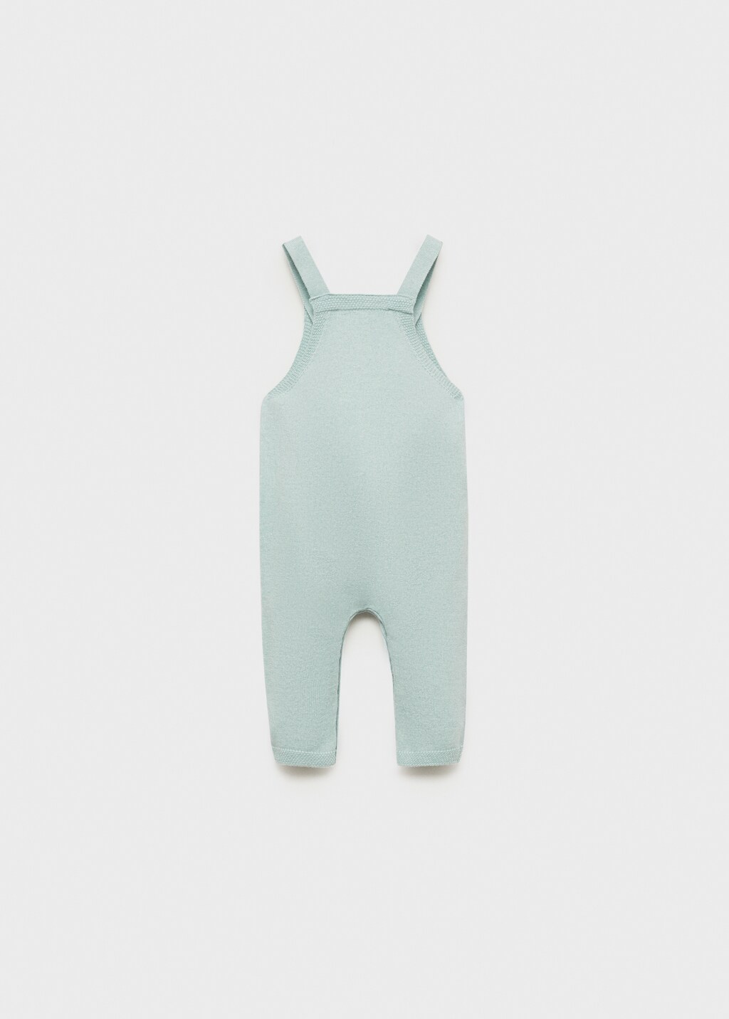 Knitted dungarees - Aqua Green