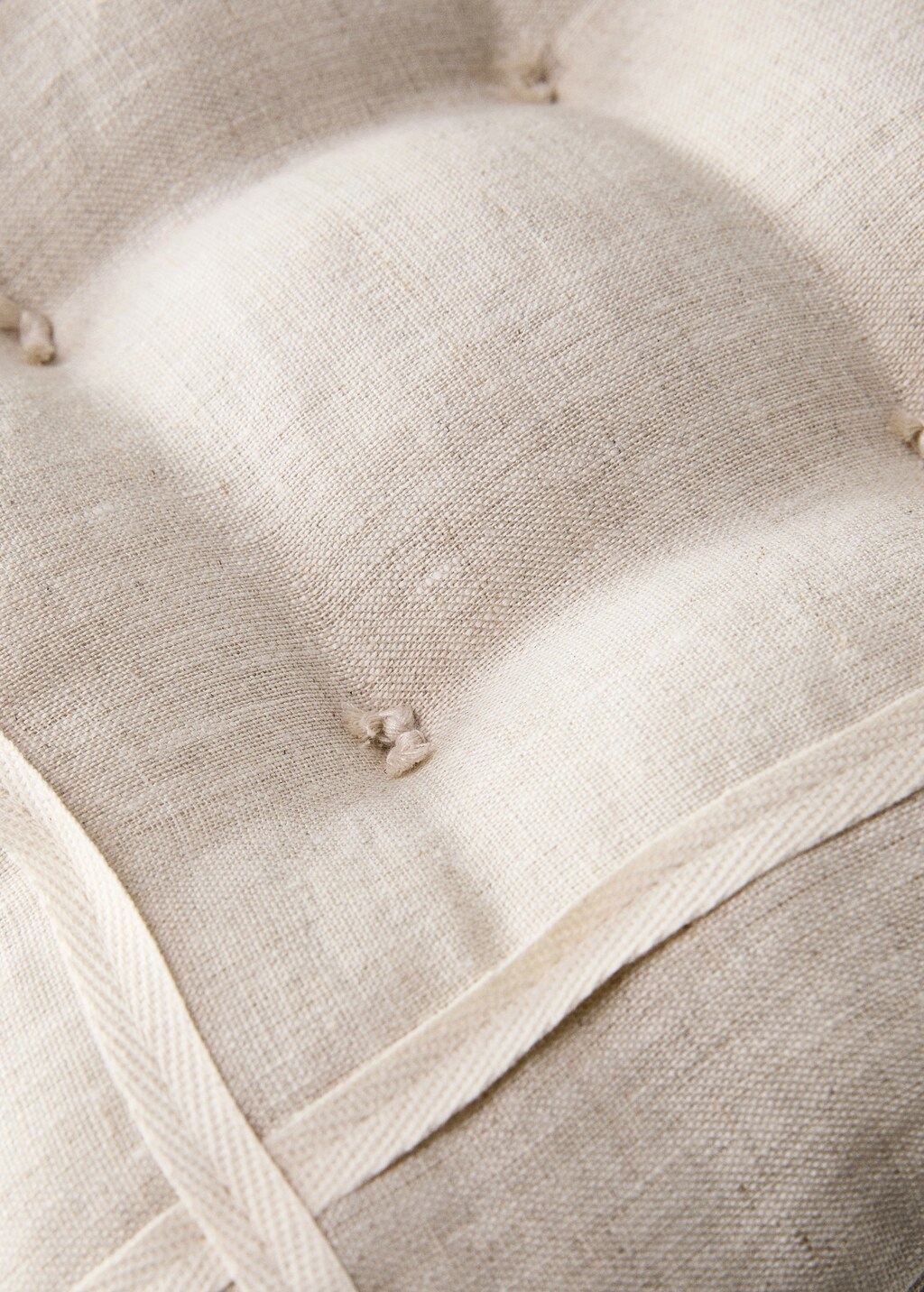 Children's linen cotton cushion, 30x30 cm - Sand