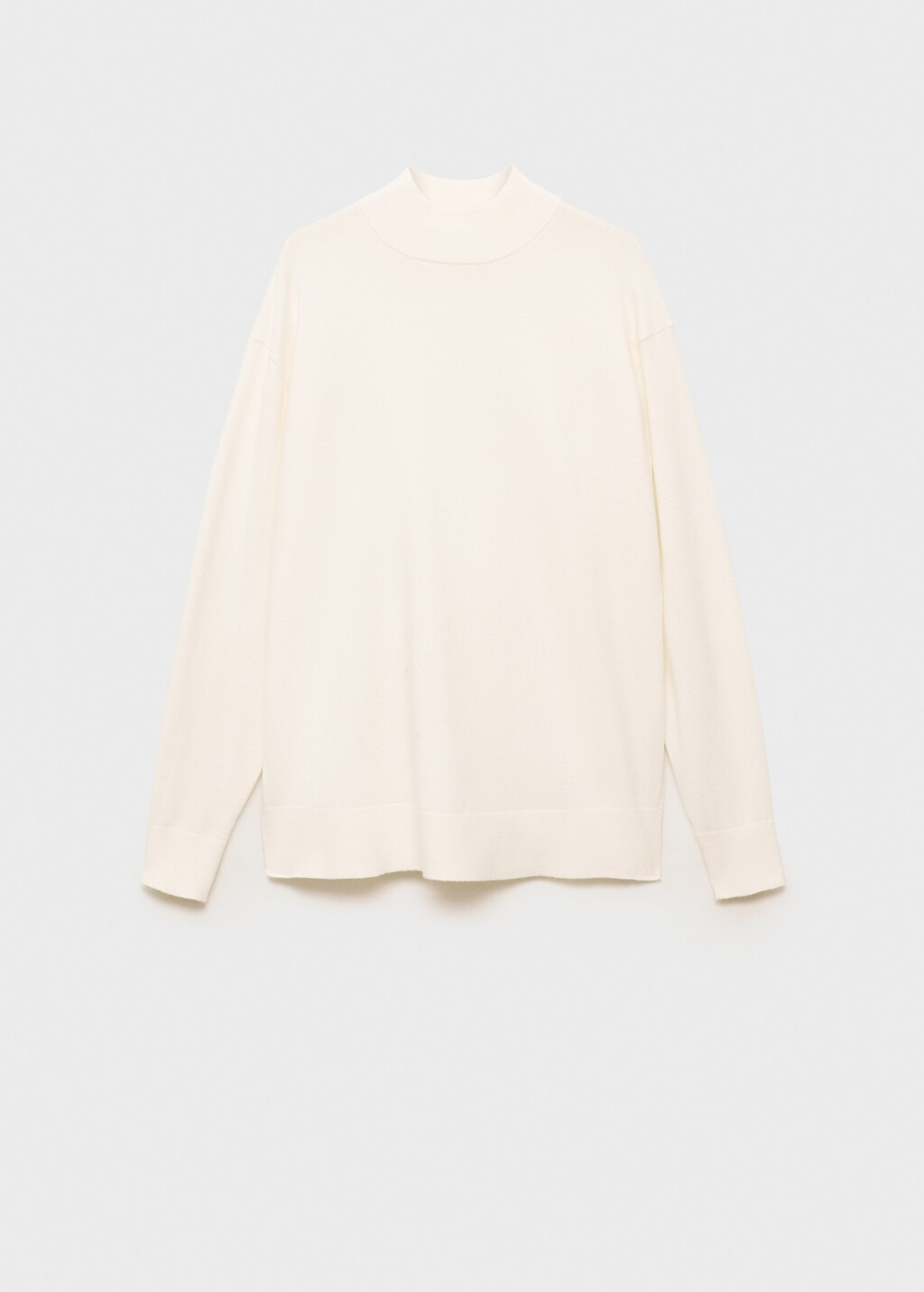 Perkins neck knitted sweater - Black