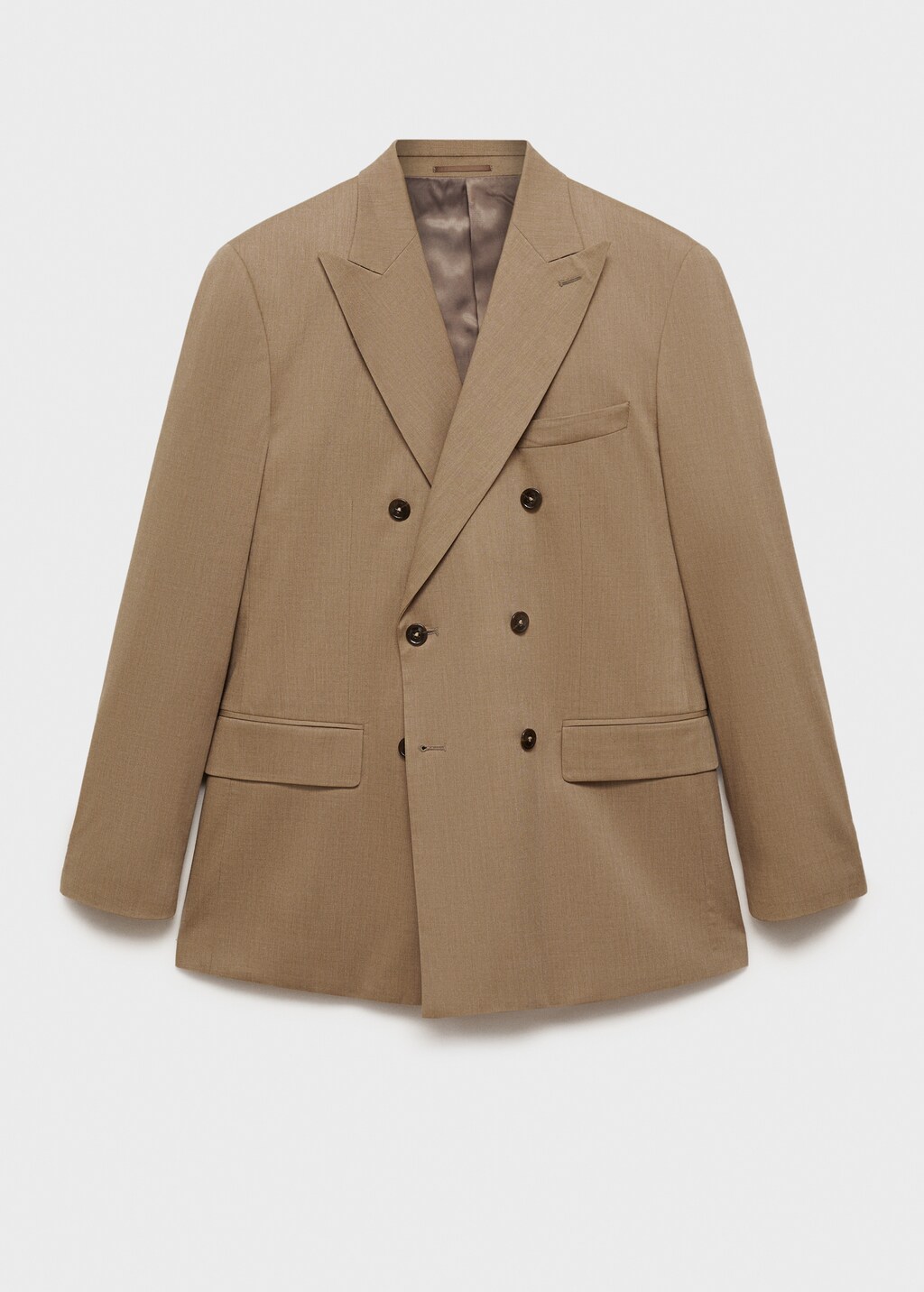 Monaco double-breasted slim-fit suit jacket - Dark Navy