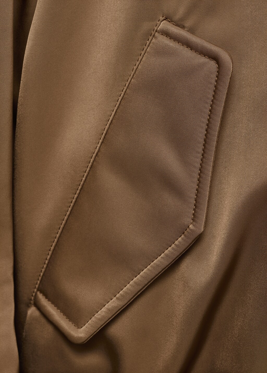 Bomber jacket with fleece lining - Brown