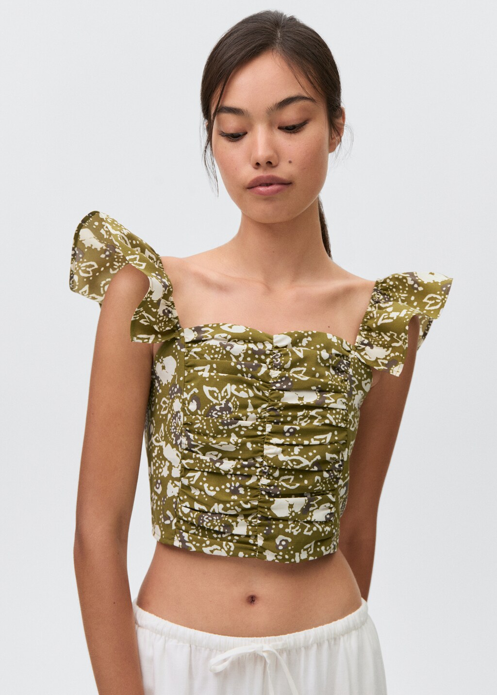 Draped top - Olive Green