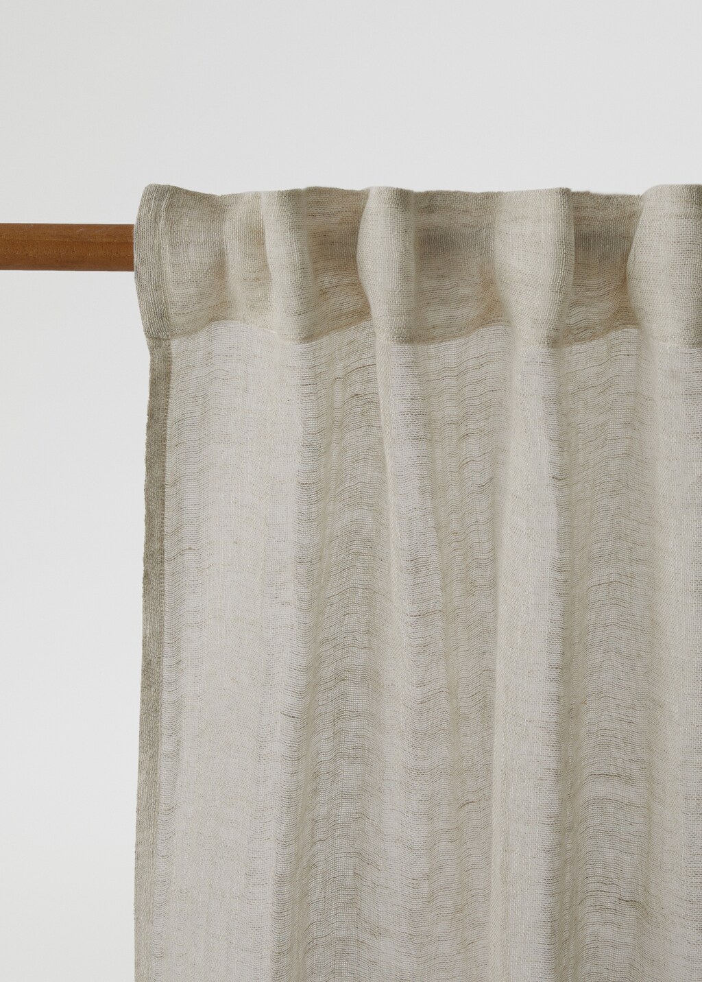 100% linen curtain - Light/Pastel Grey