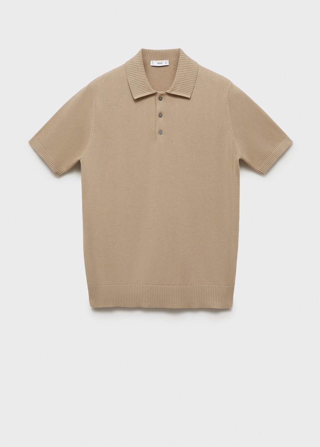 100% cotton knitted polo shirt - Vibrant blue