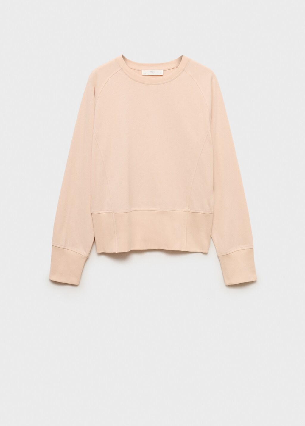 Cotton sweatshirt with soft finish - Aqua Green