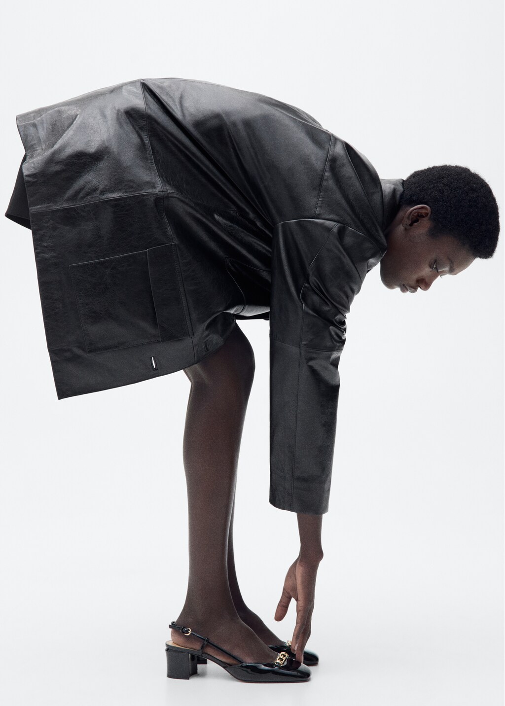 Heeled shoes with link detail - White