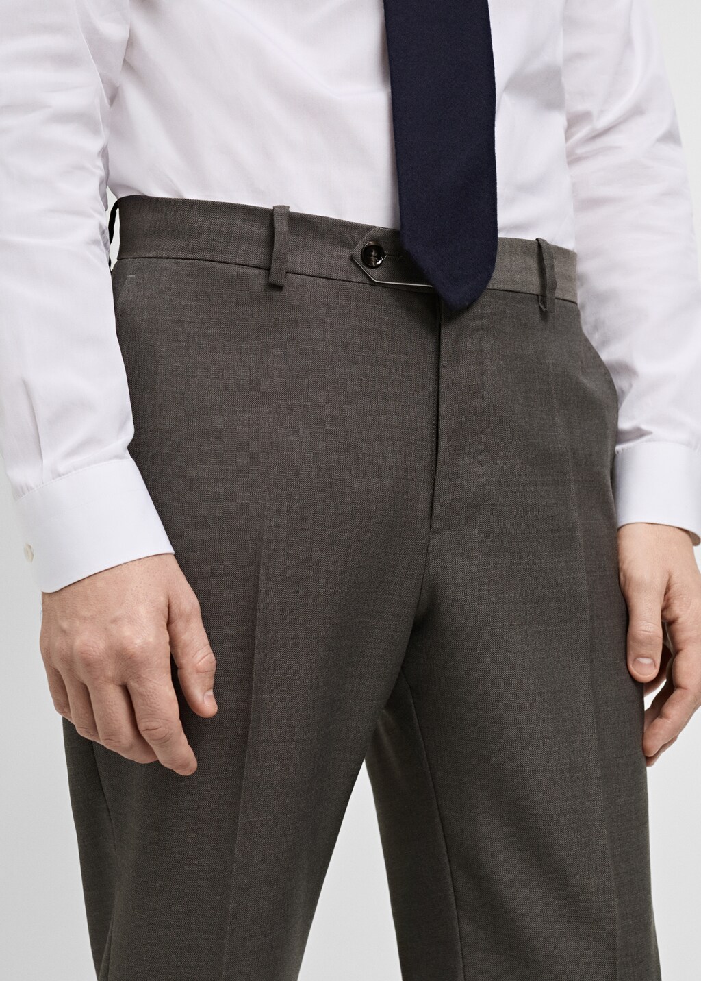 Venice 100% virgin wool suit trousers - Grey