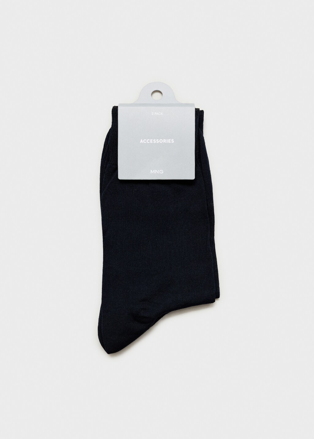 Pack of 2 100% plain cotton socks - Black