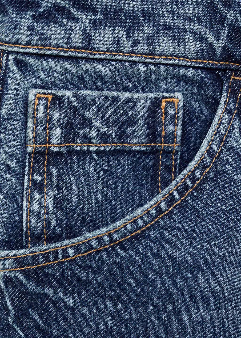 Denim midi-skirt - Dark Blue