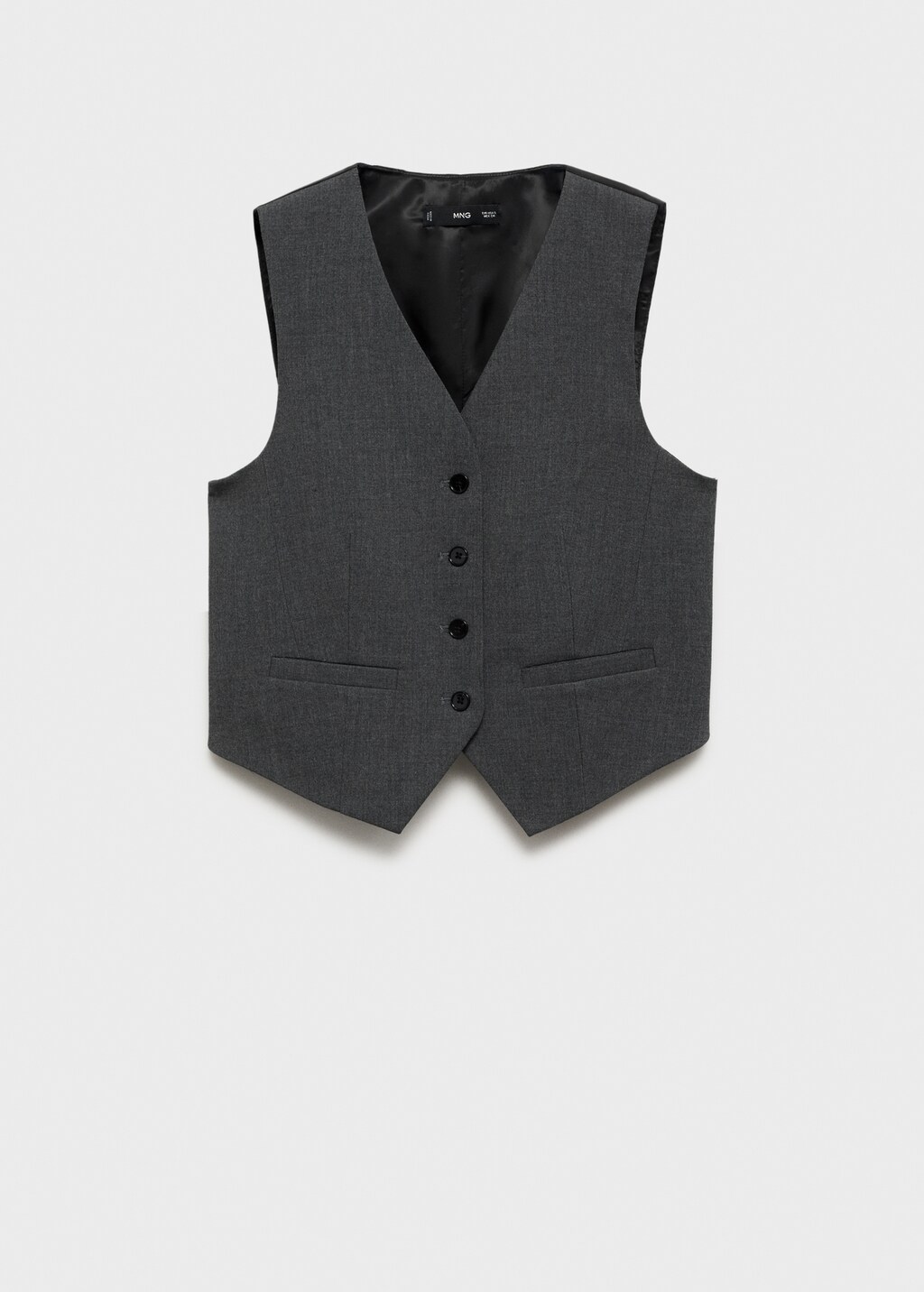 Gilet with adjustable belt - Grey