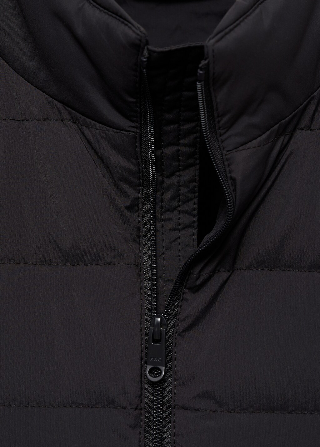 Quilted jacket with feather filling - Black