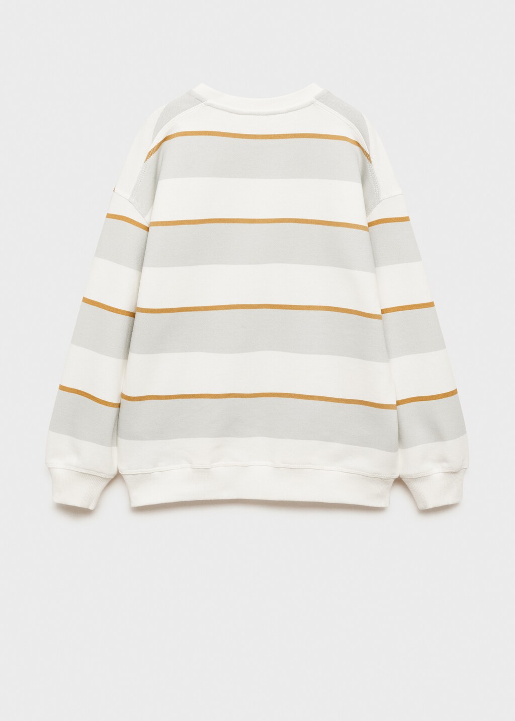Striped cotton-blend sweatshirt - Blue