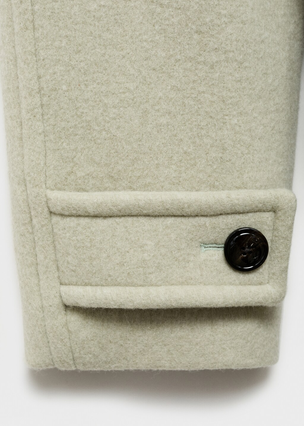 Woollen coat with belt - Vanilla