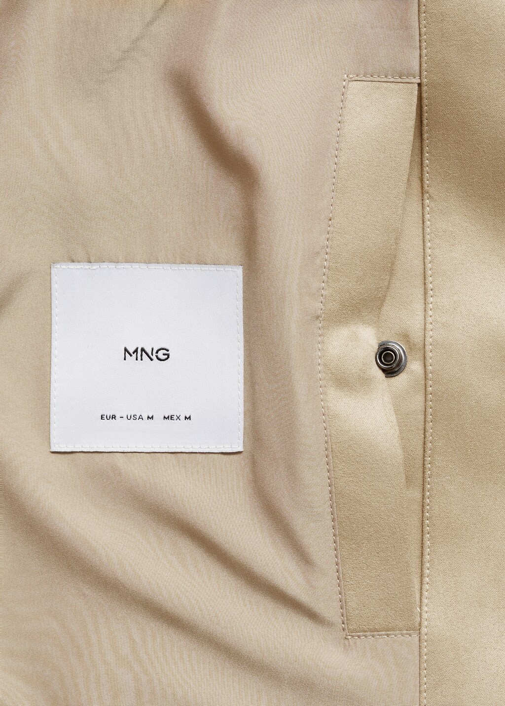 Suede-effect bomber jacket - Cognac