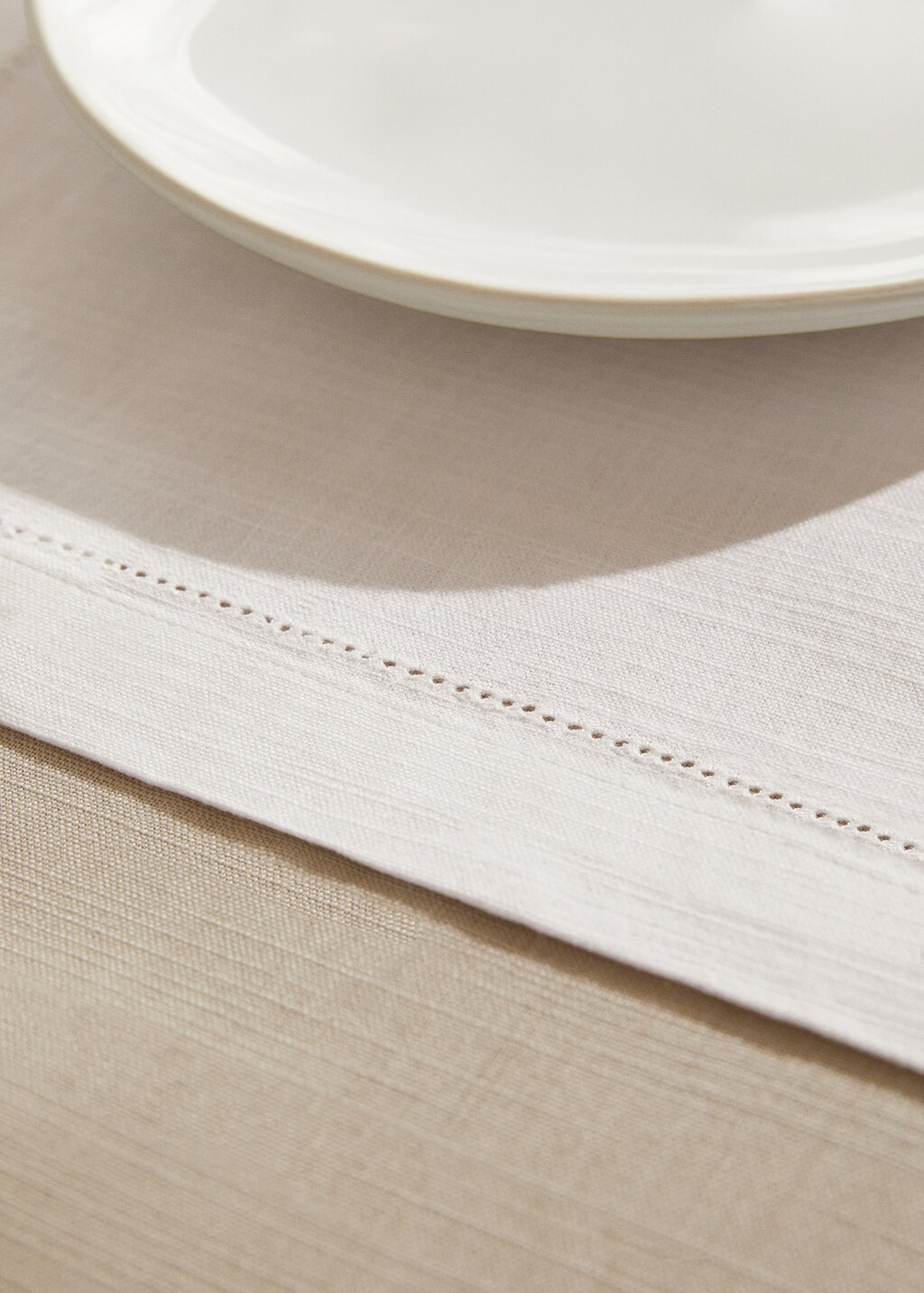 Single cotton hemstitch - Off White