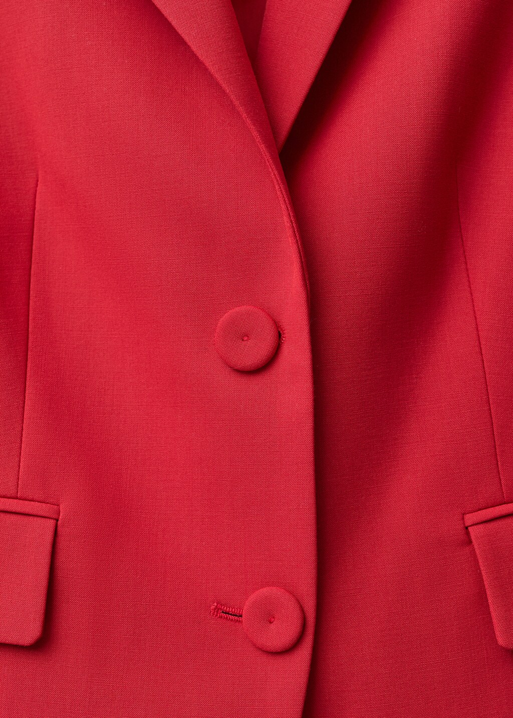 Wool-blend suit jacket - Red