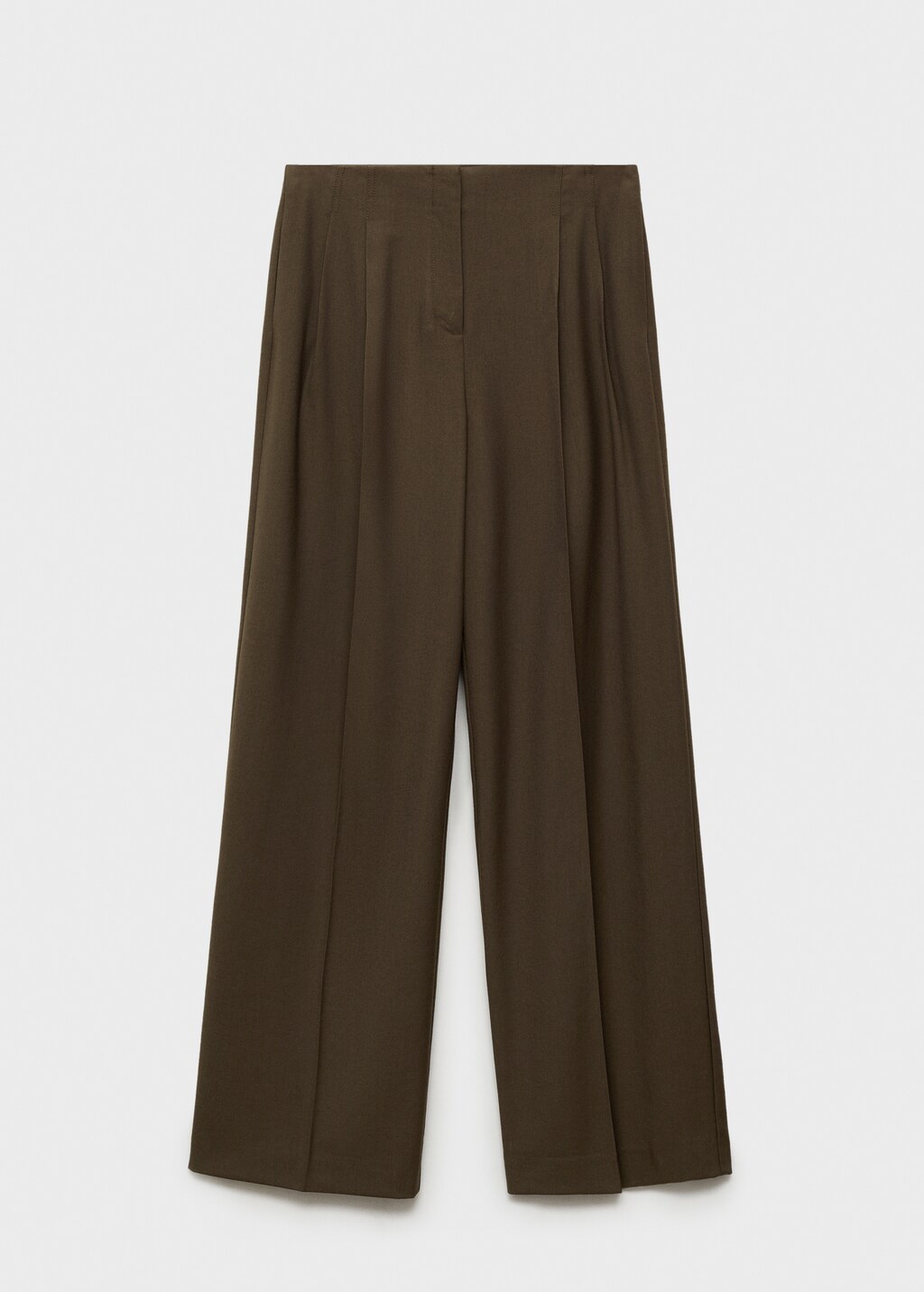 Wideleg suit trousers - Khaki