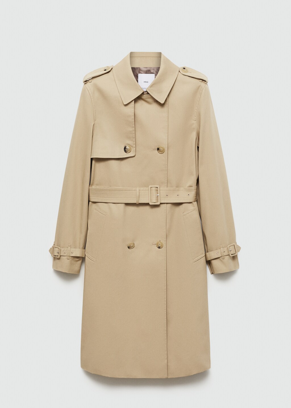 Classic trench coat with belt - Black
