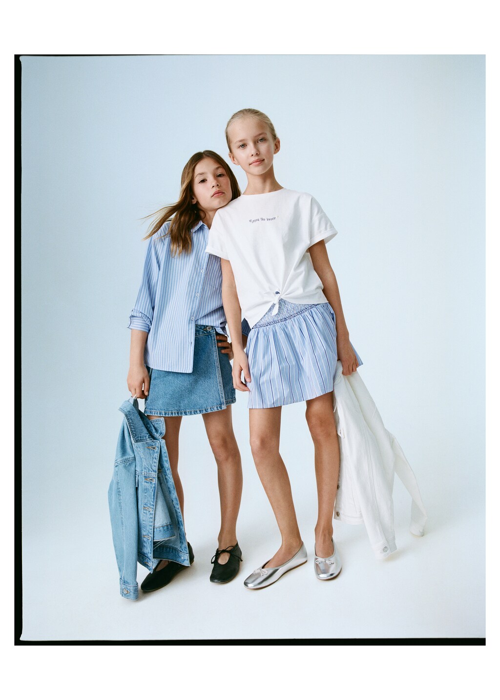 Short pleated skirt - Blue