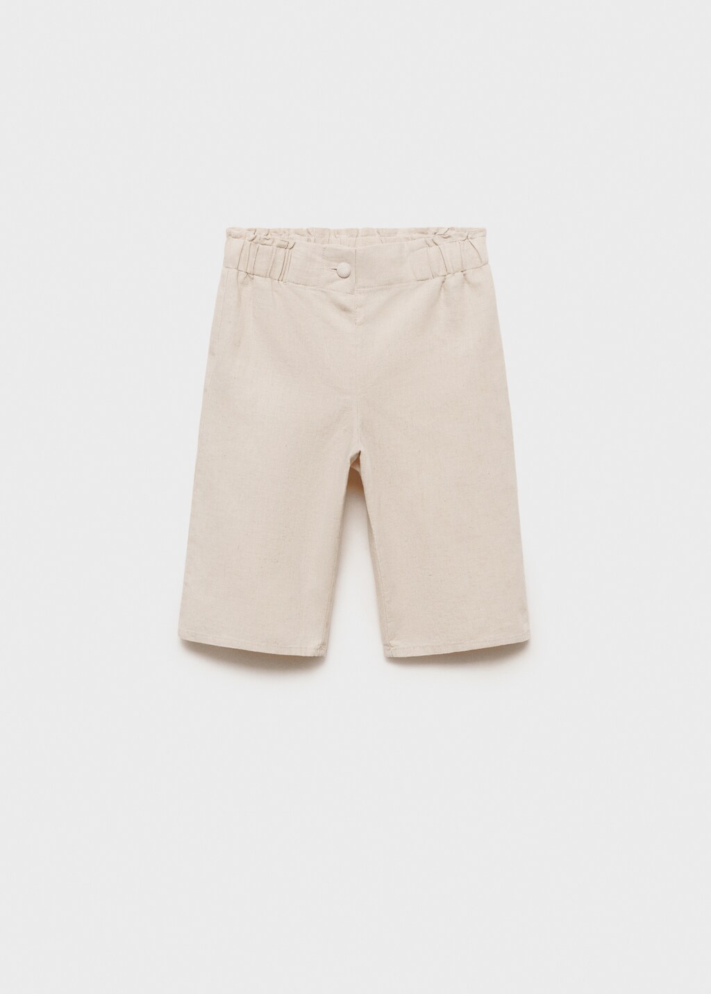 Linen-blend trousers - Pink