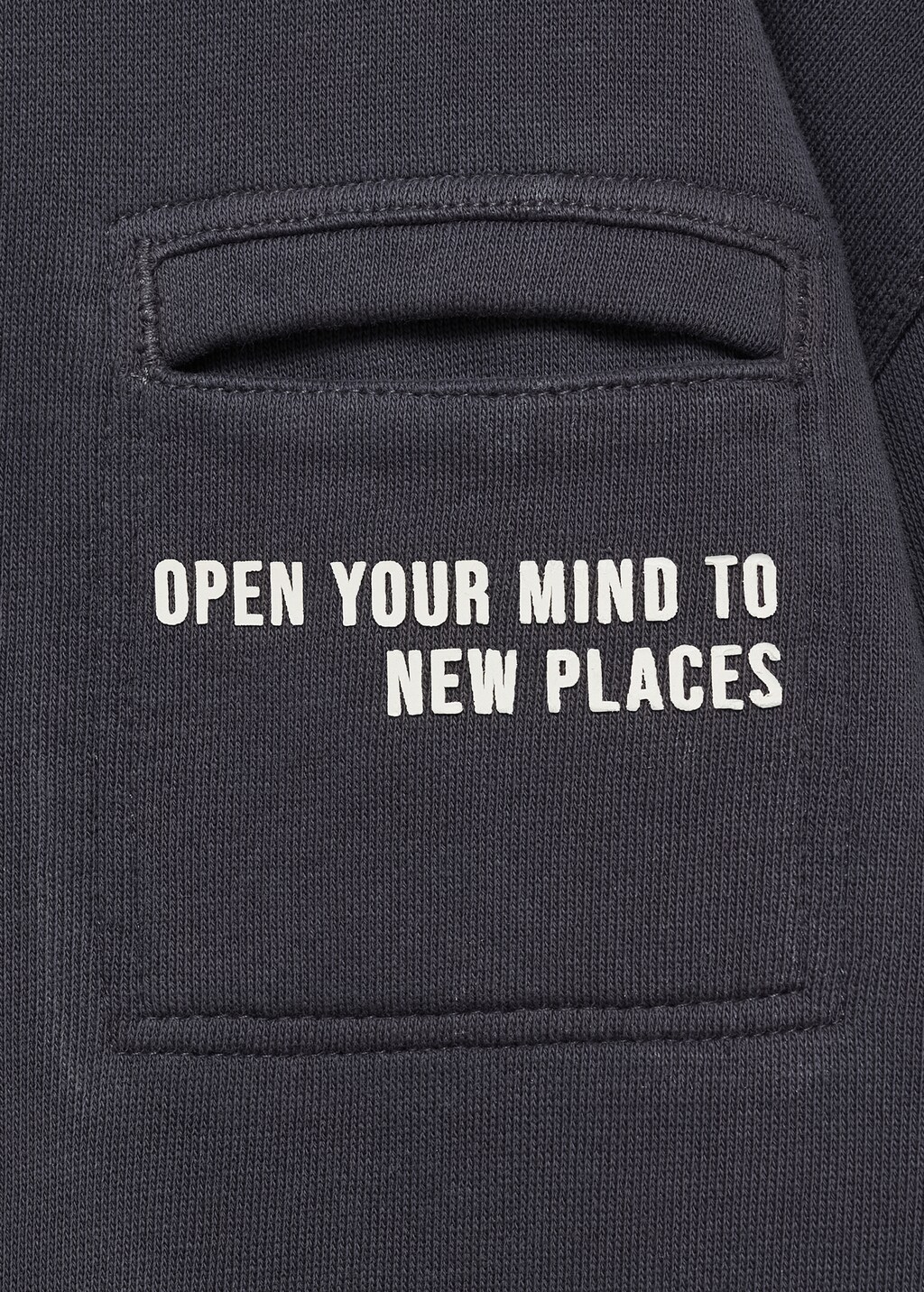 Pocket cotton sweatshirt - Charcoal