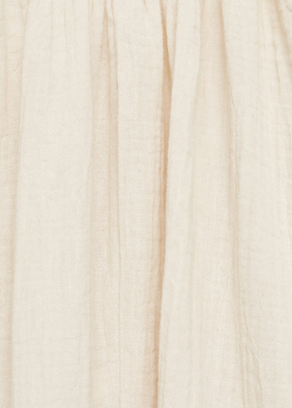Plain cotton shirt - Beige
