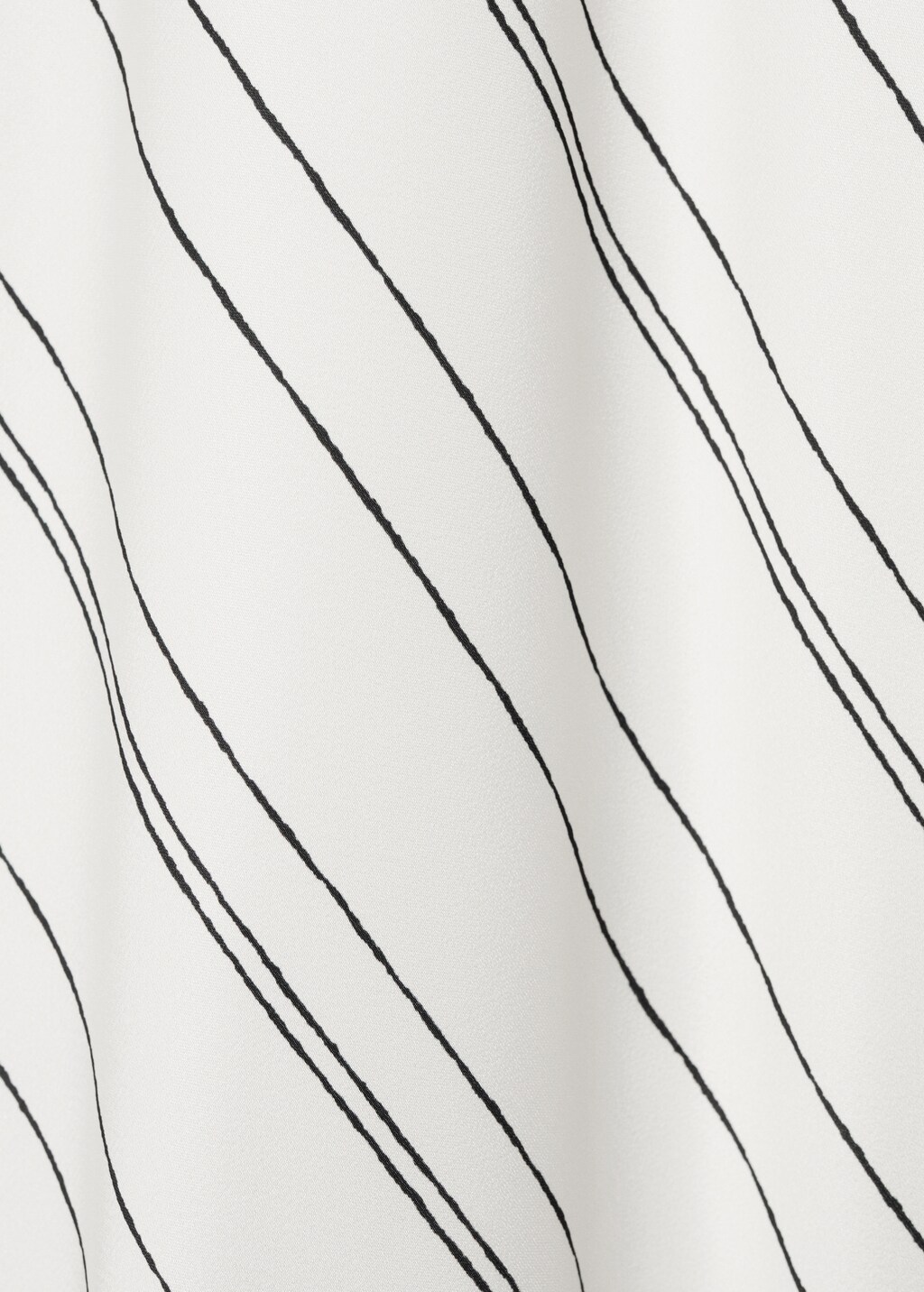 Striped satin dress - White