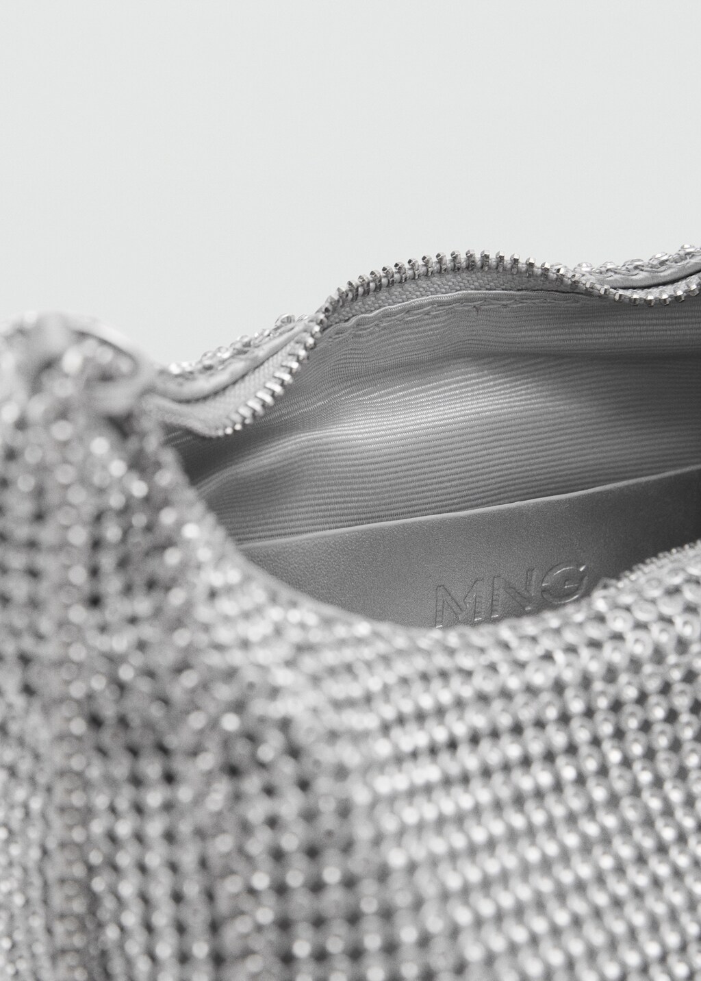 Double-handle crystal bag - Gold