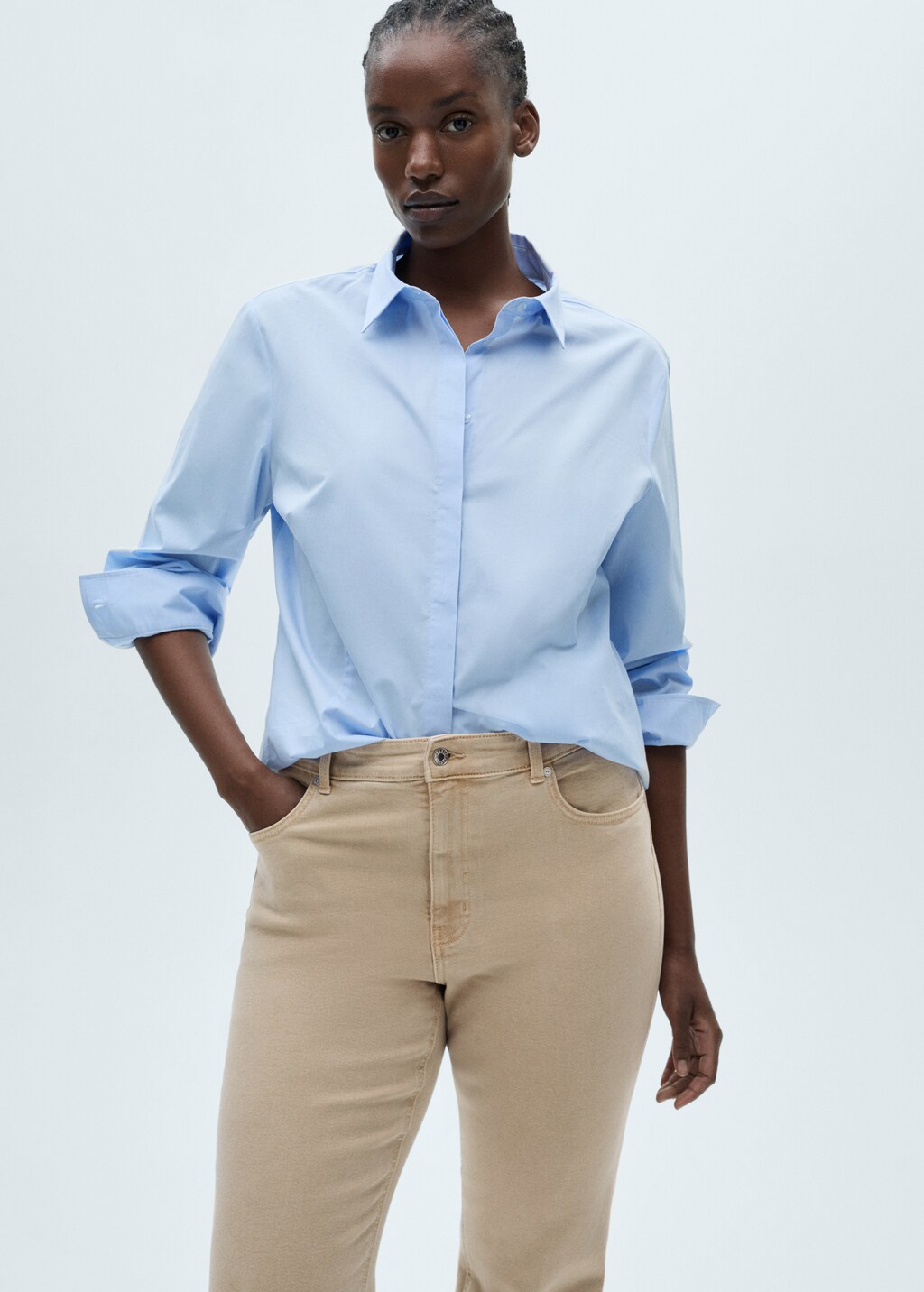 Sienna waxed flared cropped jeans - Black