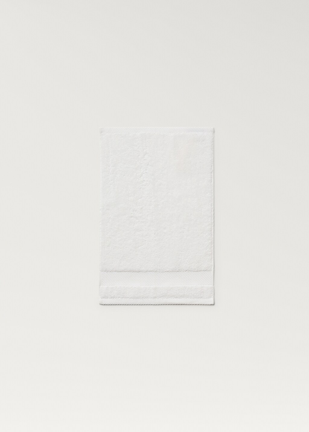 Extra-soft cotton face towel - White
