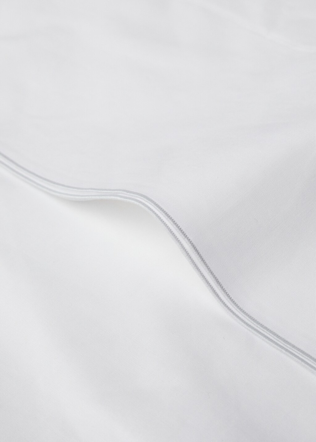 Cotton percale pillowcase with double overlock, 45x110 cm - Medium Brown