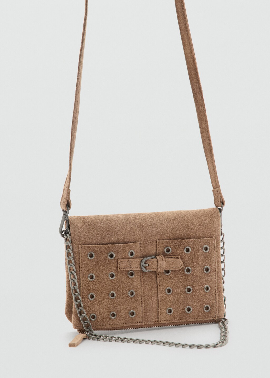 Leather envelope bag - Light/Pastel Brown